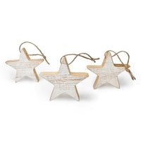 3 Holiday Star Ornaments