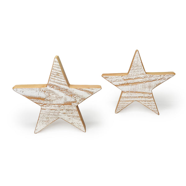 2 Holiday Decorative Stars